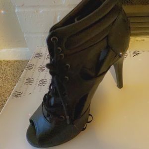 Black heeled booties…worn about a few times